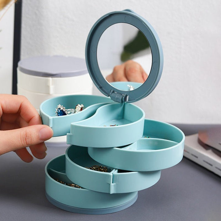 BowLift | Jewelry Box - 360° Rotating Storage Box for Jewelry, Maximum Protection and Organization