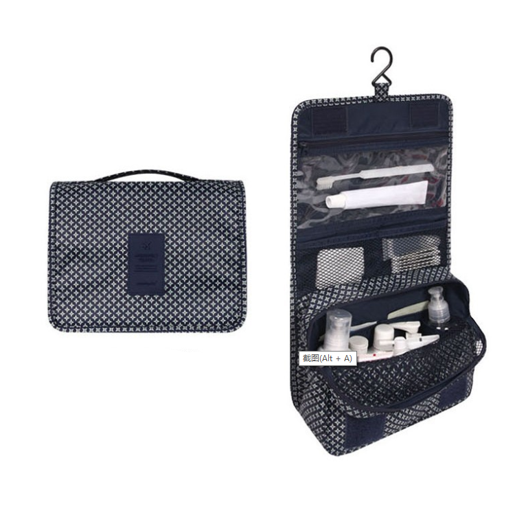 BowLift | TravelEase – Water-repellent Cosmetic Bag with Hook and Compartments | Travel Toiletry Bag