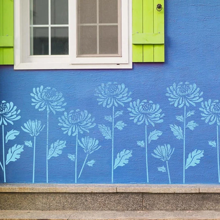 BowLift | 🔥DIY Decoration🌻 - Garden Fence Large Flower Drawing Stencils