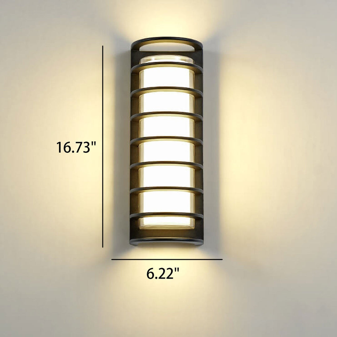 Modern Outdoor Column Waterproof LED Garden Wall Sconce Lamp | Bowlift