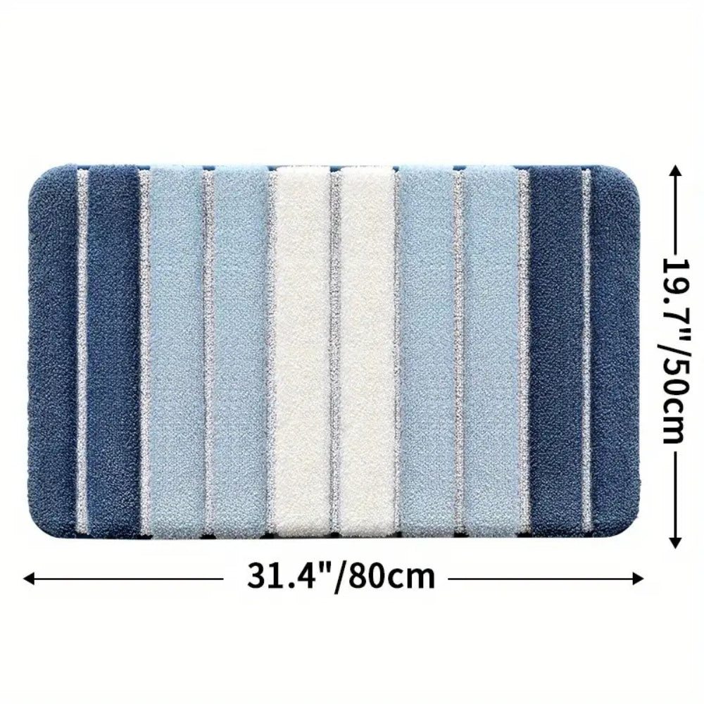 BowLift | Lumiere Striped Absorbent Bath Mat