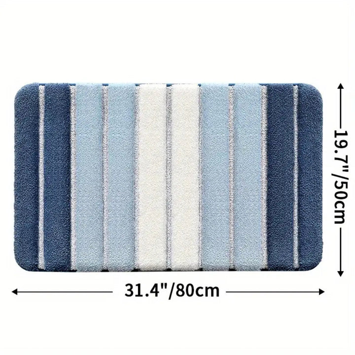 BowLift | Lumiere Striped Absorbent Bath Mat