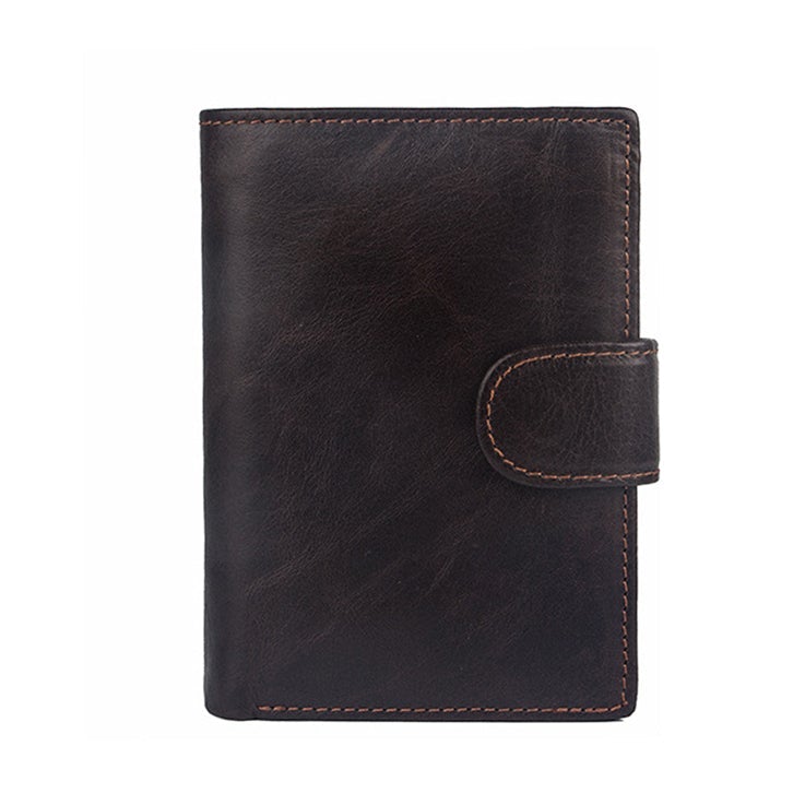 Vintage Leather PU Wallet with three compartments and multiple slots | Bowlift
