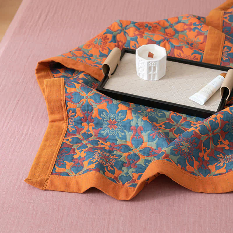 BowLift | & Blue Pattern Six-layer Cotton Quilt - TerraLoom