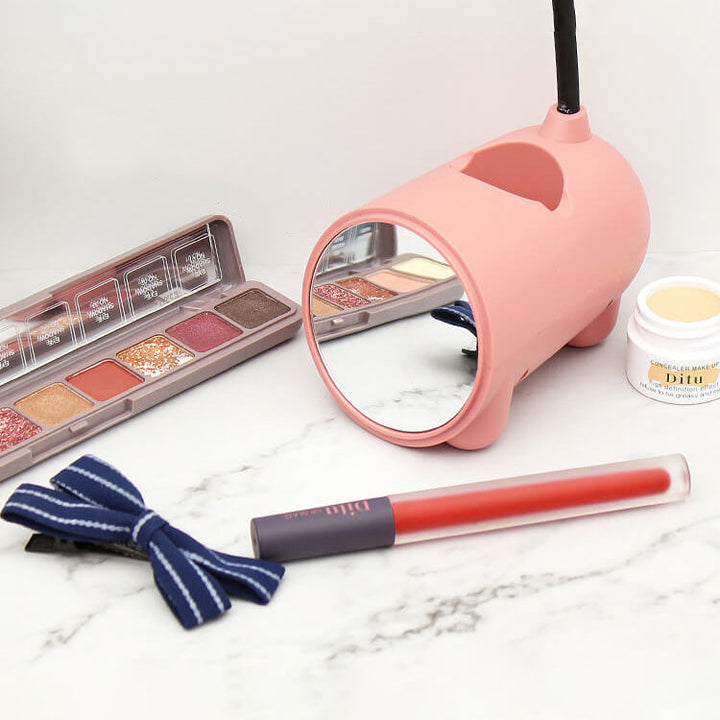 BowLift | LED Desk Lamp Rabbit | USB & Touch | With Pen Holder | Pink, Green, Blue