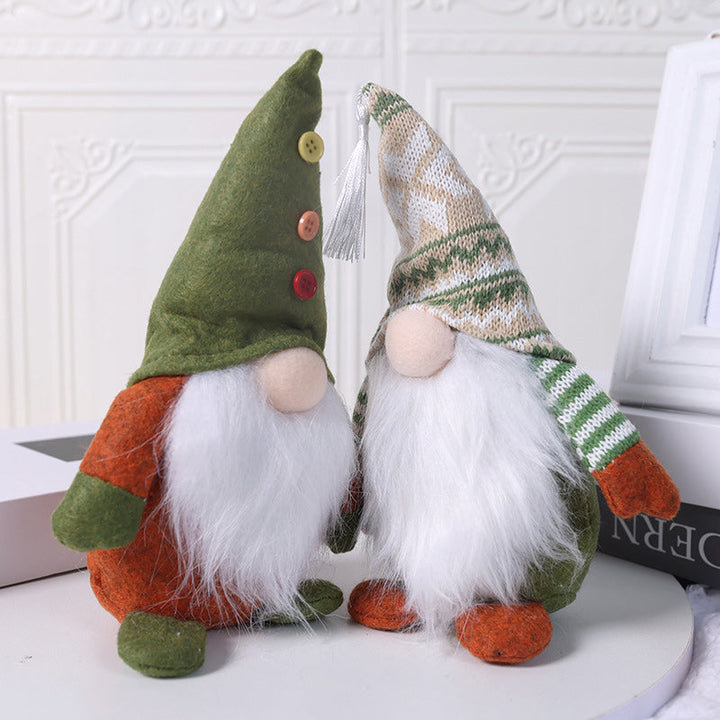 BowLift | Christmas Green Faceless Old Man Elf Figurine