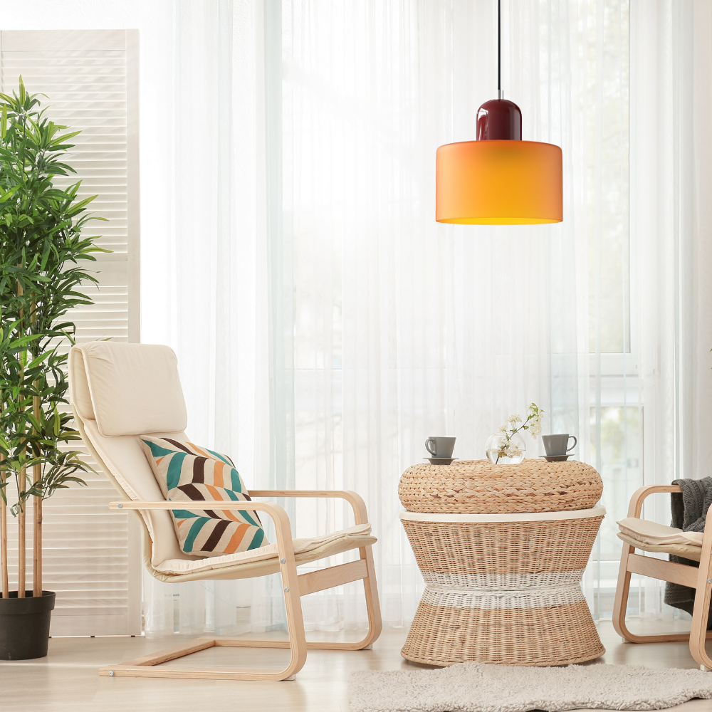 BowLift | Glass Cylinder Pendant Light