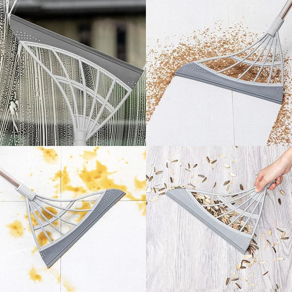 BowLift | Squeeze Silicone Broom Sweeping Water and Pet Hair