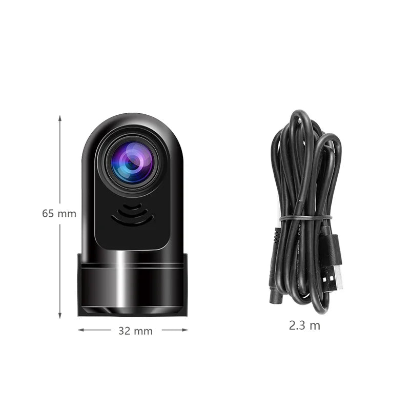 BowLift | 1080P HD 360° Rotating Mini ADAS Dashcam