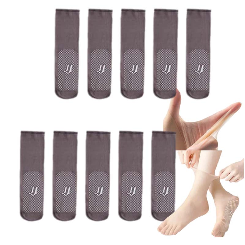 Spring Summer Invisible Non-Slip Crystal Silk Socks | Bowlift