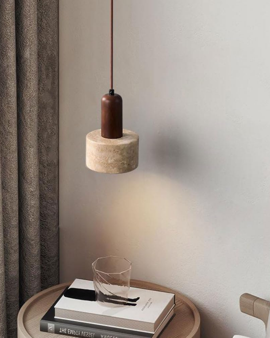 BowLift | Stylish Hanging Lamp with Stone Effect