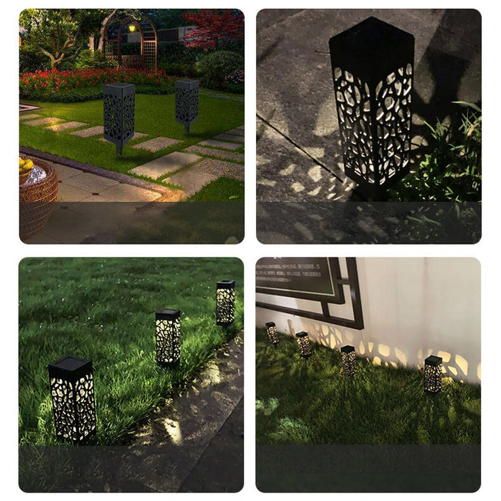 Creative Hollow Square Column LED Outdoor Lawn Ground Insert Landscape Light | Bowlift
