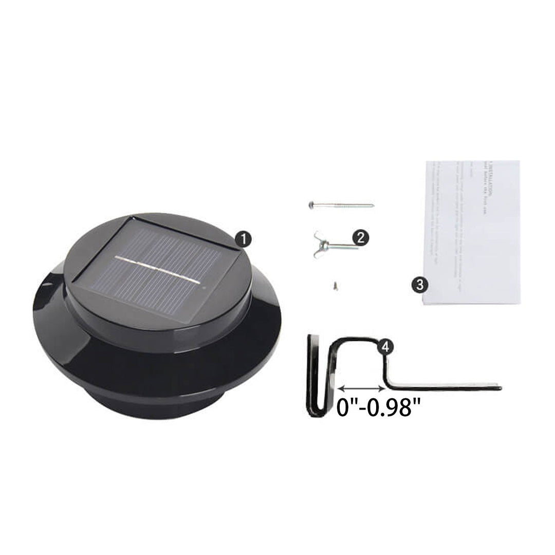 Solar Cylinder LED Outdoor Waterproof Fence Wall Sconce Lamp | Bowlift
