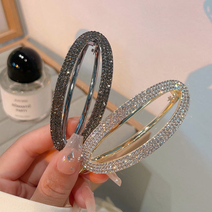 BowLift | Sparkling Curved Minimalist Hair Buckle