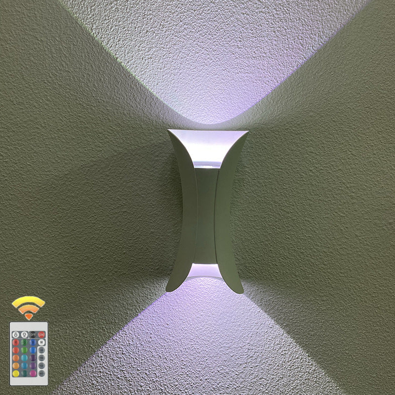 Modern Minimalist Waterproof Rectangle Aluminum LED Wall Sconce Lamp For Outdoor Patio | Bowlift