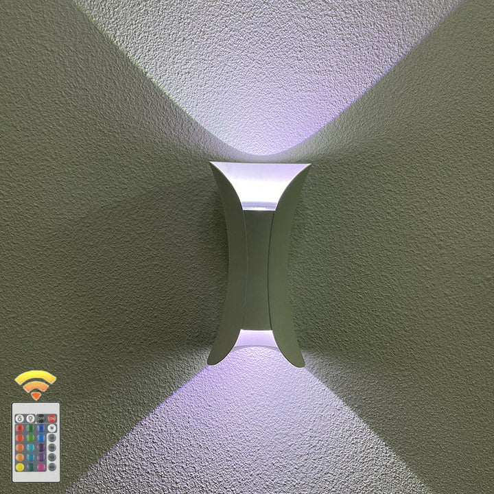 Modern Minimalist Waterproof Rectangle Aluminum LED Wall Sconce Lamp For Outdoor Patio | Bowlift
