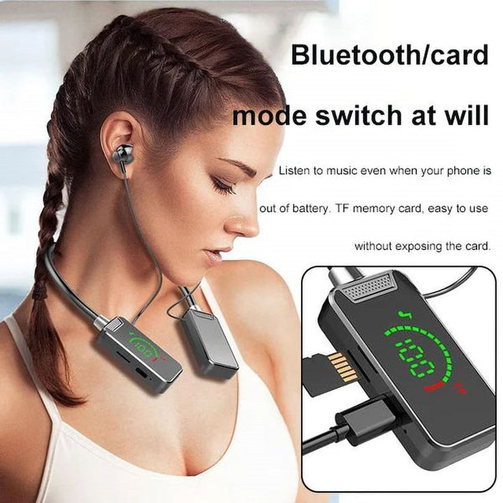 BowLift | Neckband Digital Display Bluetooth Headset