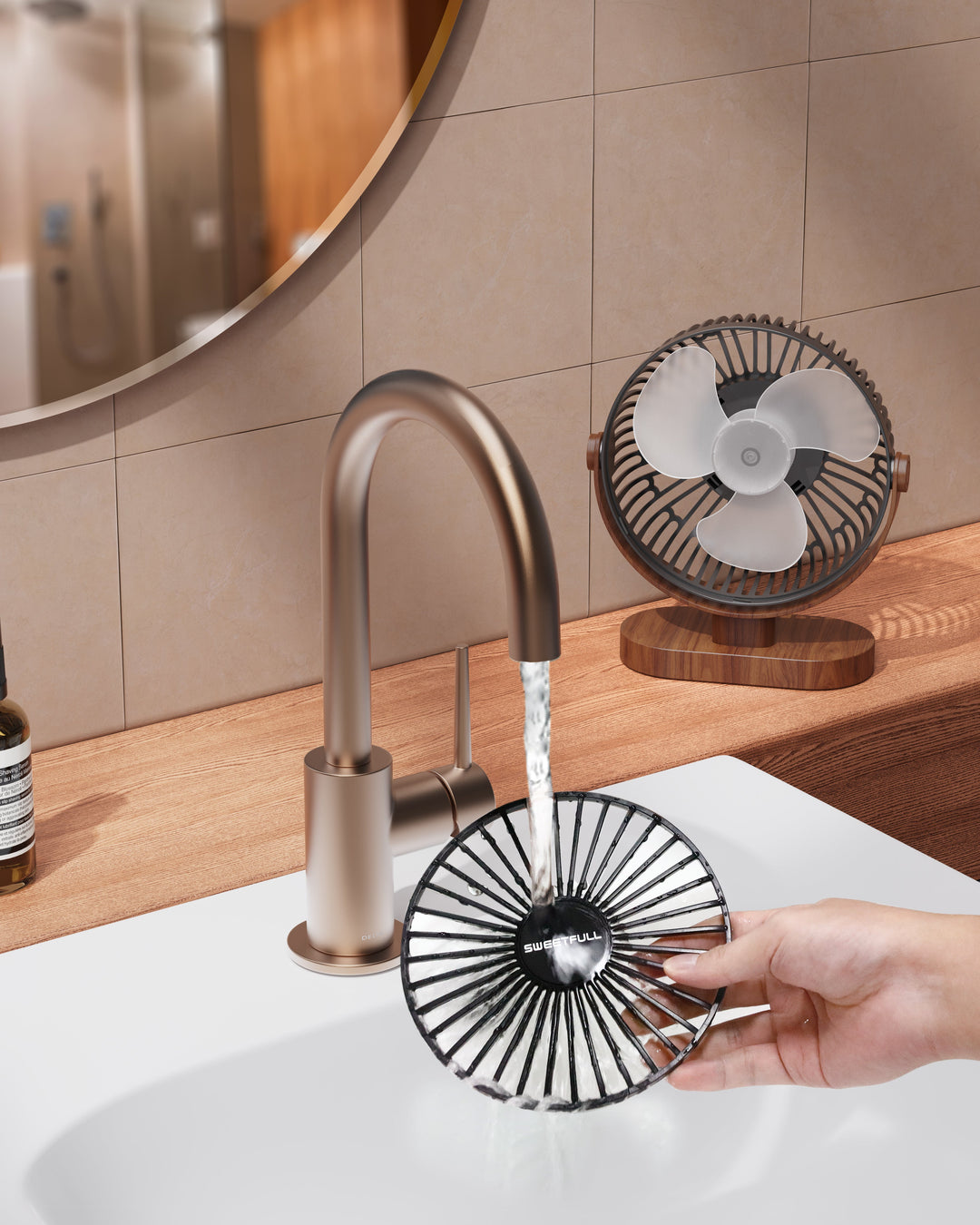 6.5 Inch USB Small Desk Fan for Home Office Car Outdoor Travel | Bowlift