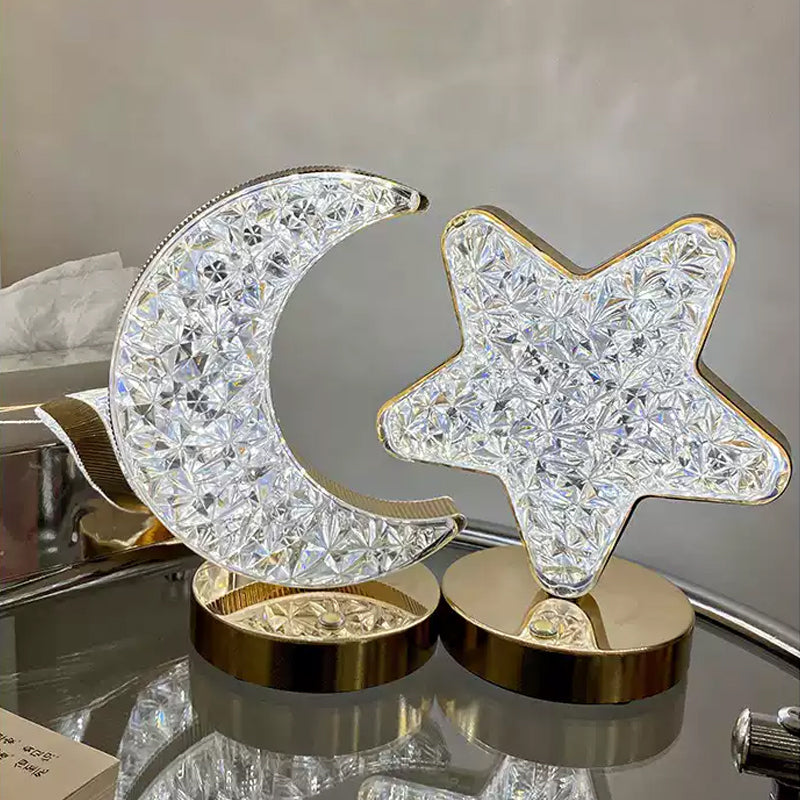 Star Moon Metal Table Lamp | Bowlift