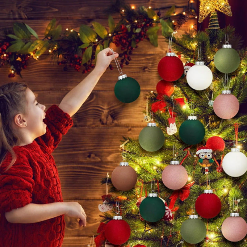 BowLift | Velvet Christmas Ornaments. 12 pcs