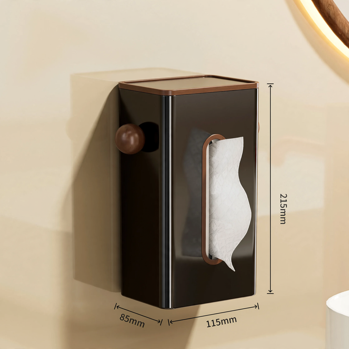 Wall-mounted tissue box, plastic