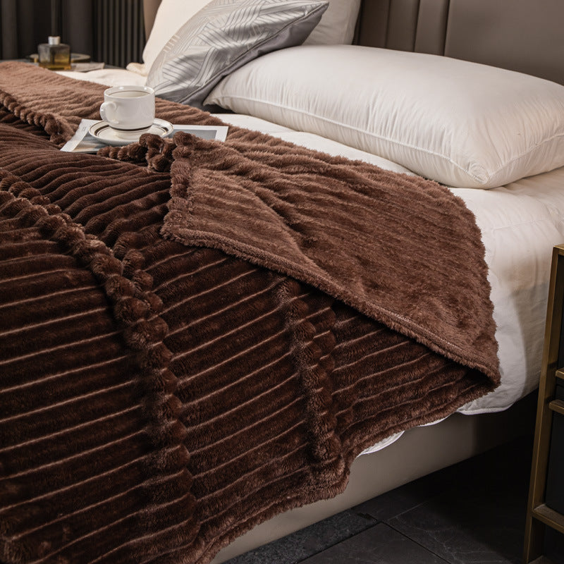 Milk fiber blanket, Nordic style, extra thick
