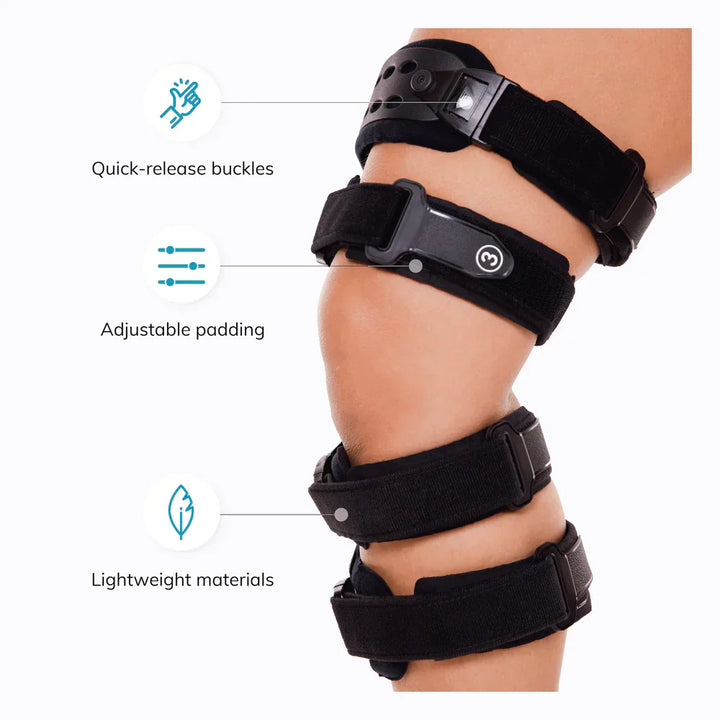 BowLift | Osteoarthritis Relief Knee Brace | Medial and Lateral OA Support for Bone-on-Bone Arthritis Pain