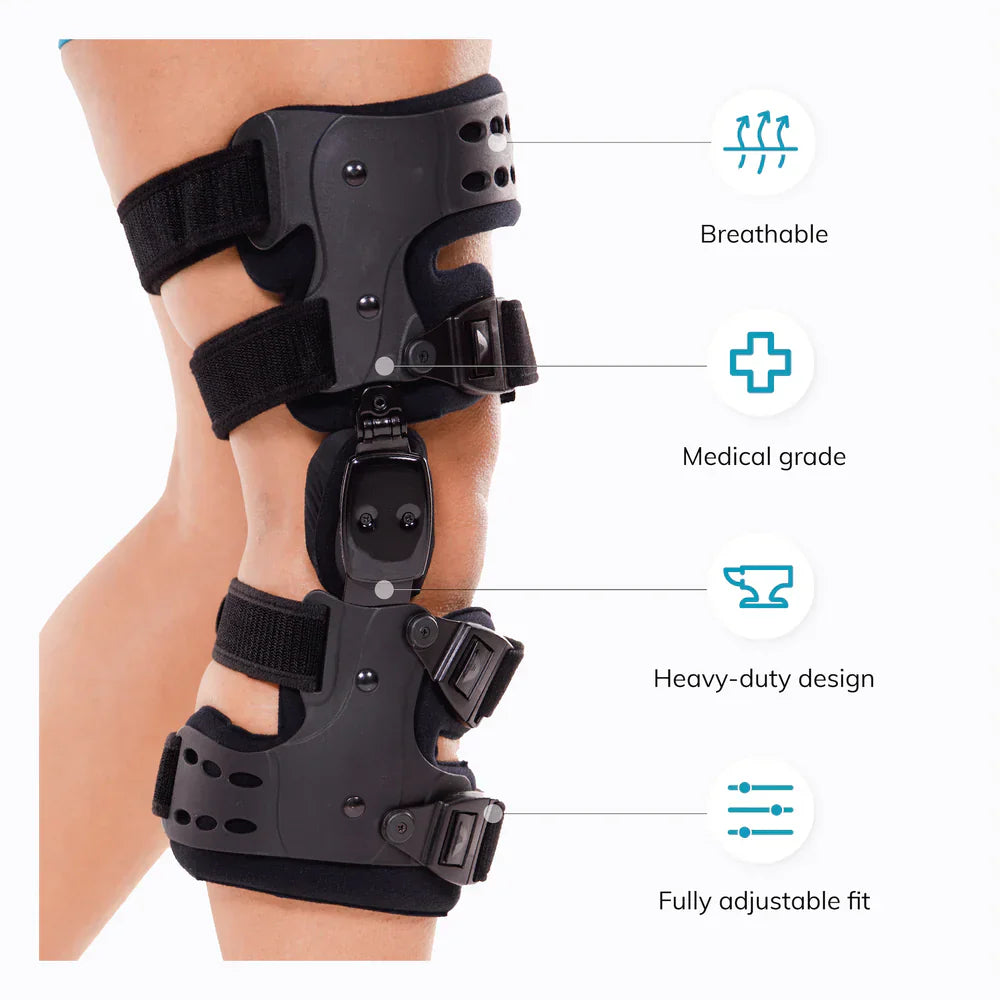 BowLift | Osteoarthritis Relief Knee Brace | Medial and Lateral OA Support for Bone-on-Bone Arthritis Pain