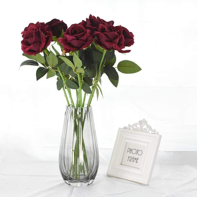10 pieces silk roses Bowlift