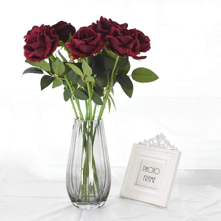 10 pieces silk roses Bowlift