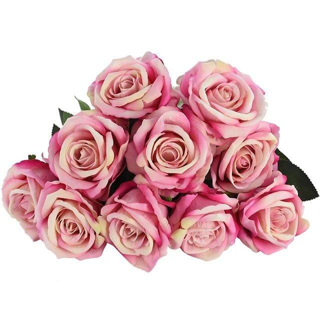 10 pieces silk roses Bowlift