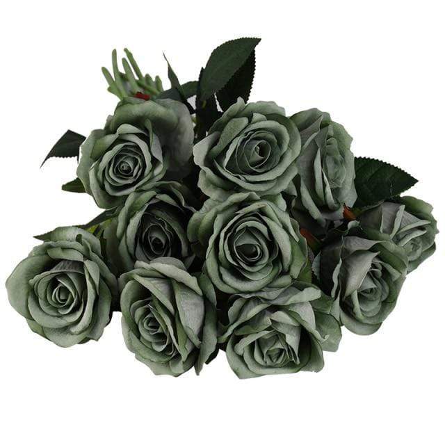 10 pieces silk roses Bowlift