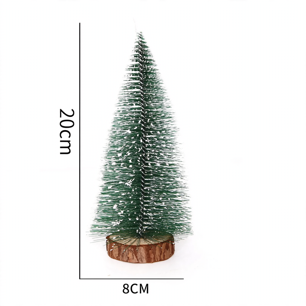 Mini Christmas tree made of pine needles with artificial snow, 40 cm