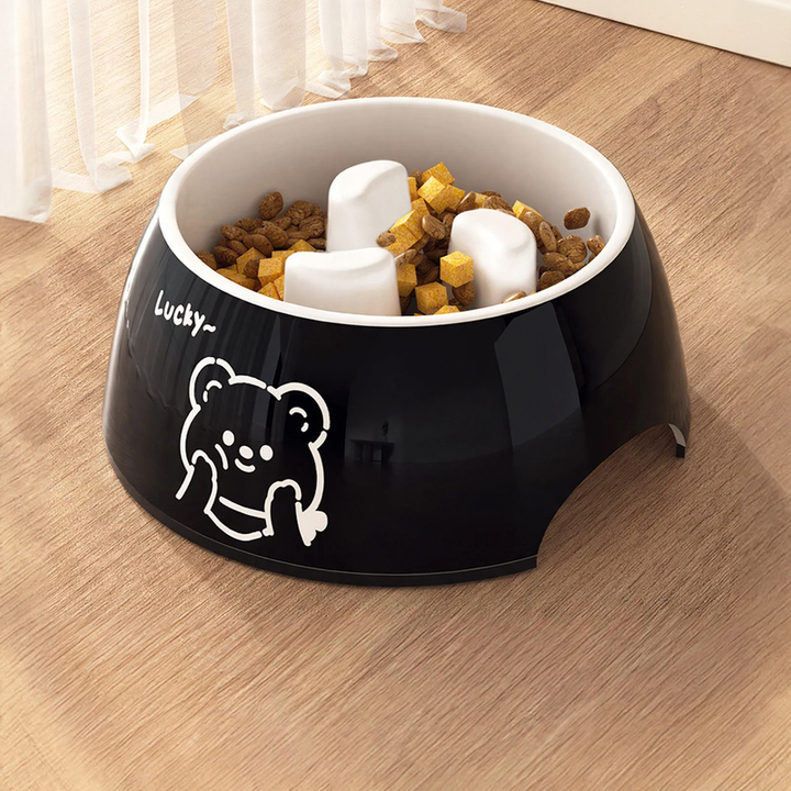 Slowly-Food Bowl made of Melamine for Dogs