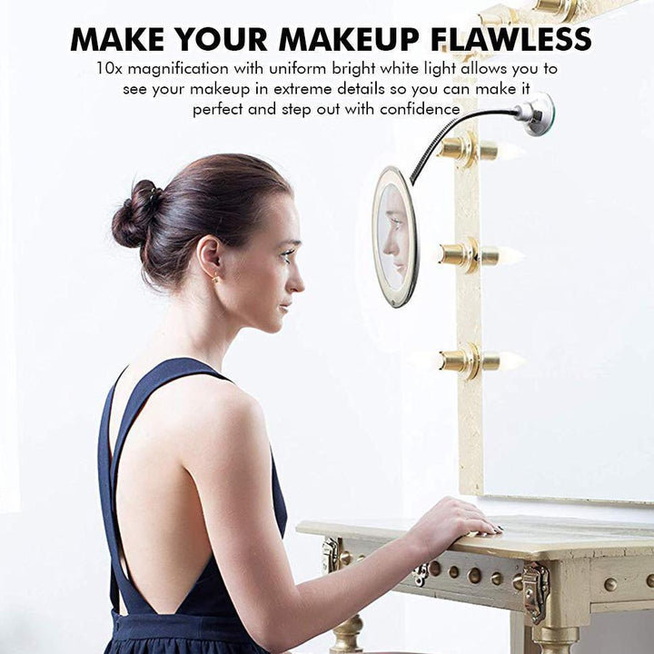 BowLift | 10x Zoom LED Makeup Mirror