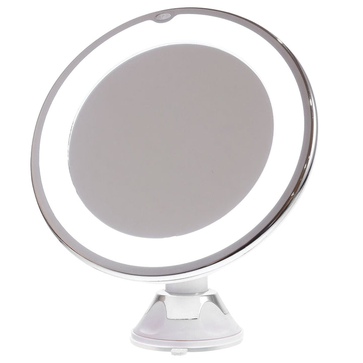 BowLift | Lunora LED Makeup Mirror | 10x Magnification | 360° Rotatable | Compact & Travel-Friendly