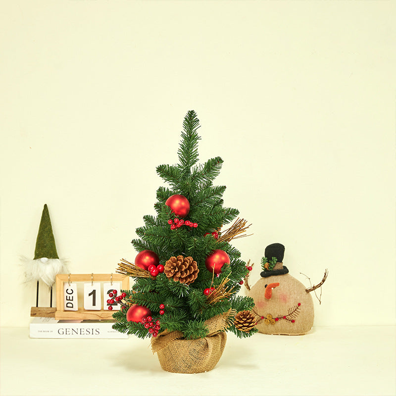 Mini Christmas tree with pine cones, various sizes