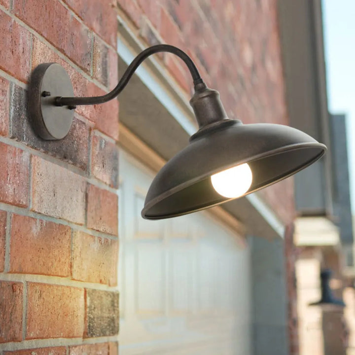 BowLift | Outdoor Wall Lamp Two Colors Minimalist Modern Facade Lighting