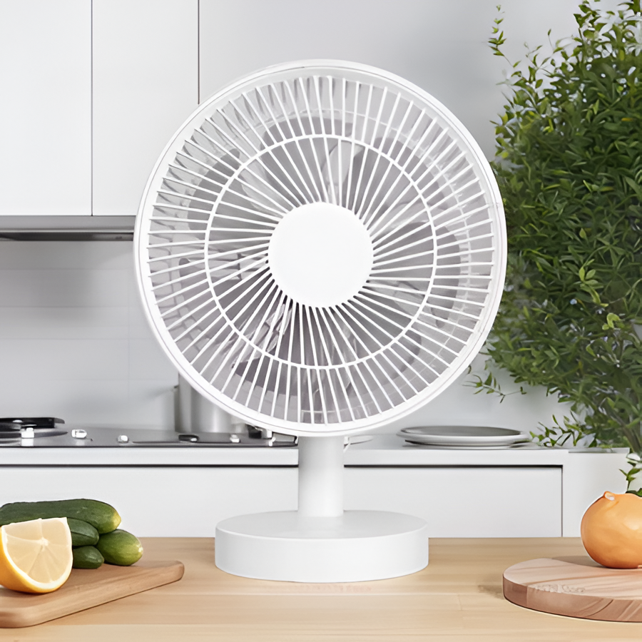 USB Desktop Oscillating Fan with Adjustable Head and Powerful Airflow | Bowlift