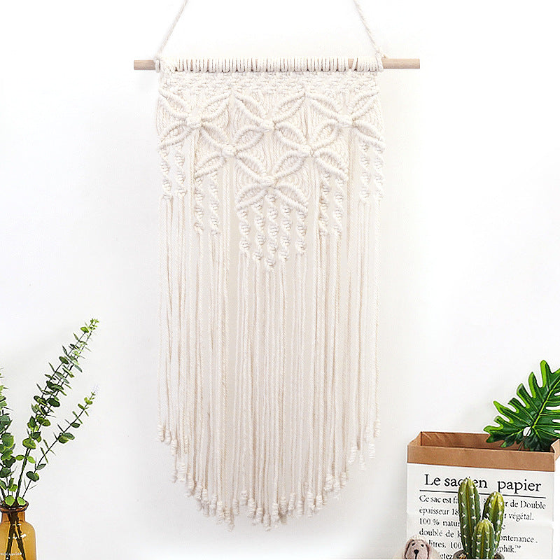Macramé Wall Decor with Elaborate Decorations Bowlift