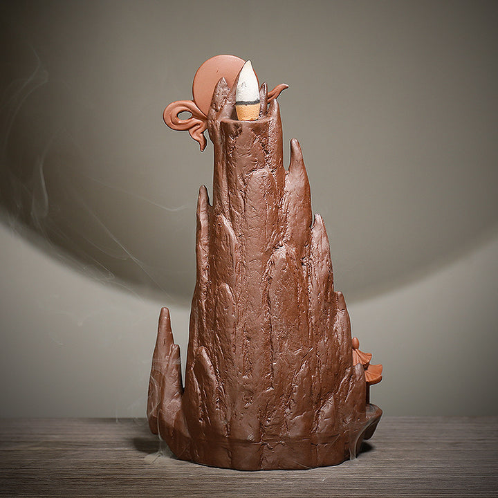 Elegant Mountain Waterfall Incense Holder