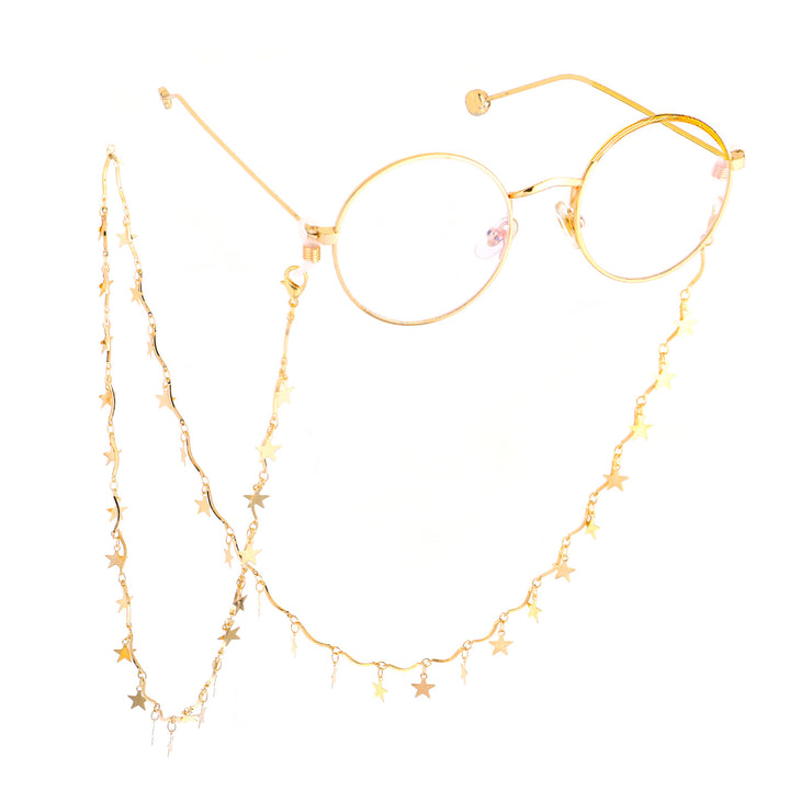 Star-Decorated Eyewear Chain Bowlift