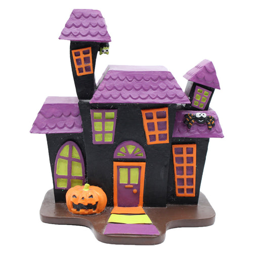 Halloween Themed Decorative Haunted House Figurine