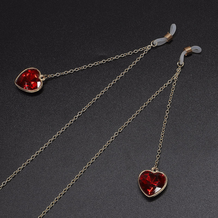 Heart-Shaped Crystal Accent Eyewear Holder Bowlift