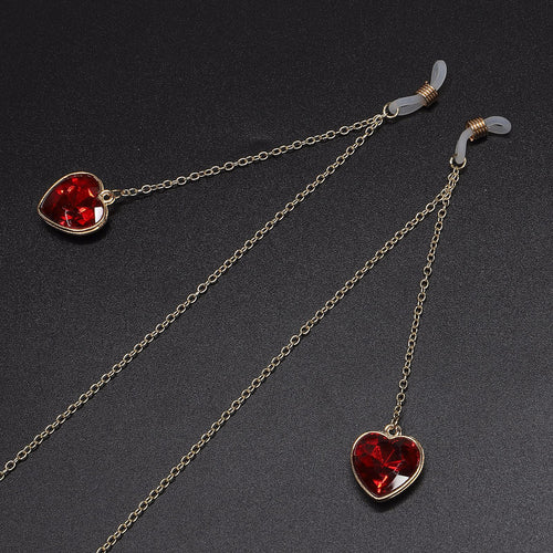 Heart-Shaped Crystal Accent Eyewear Holder Bowlift