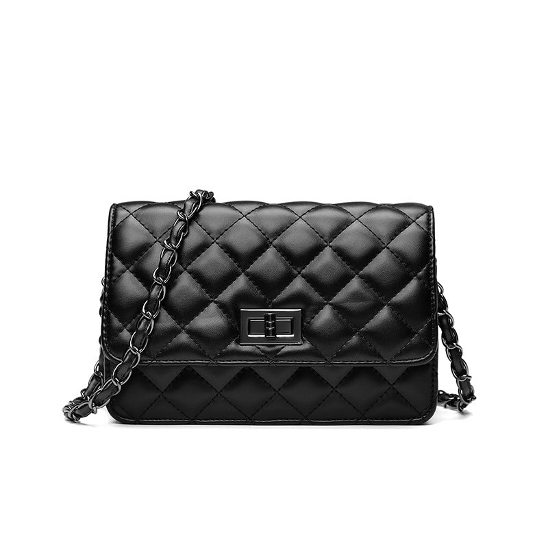 Quilted Chain-Handled Crossbody Bag