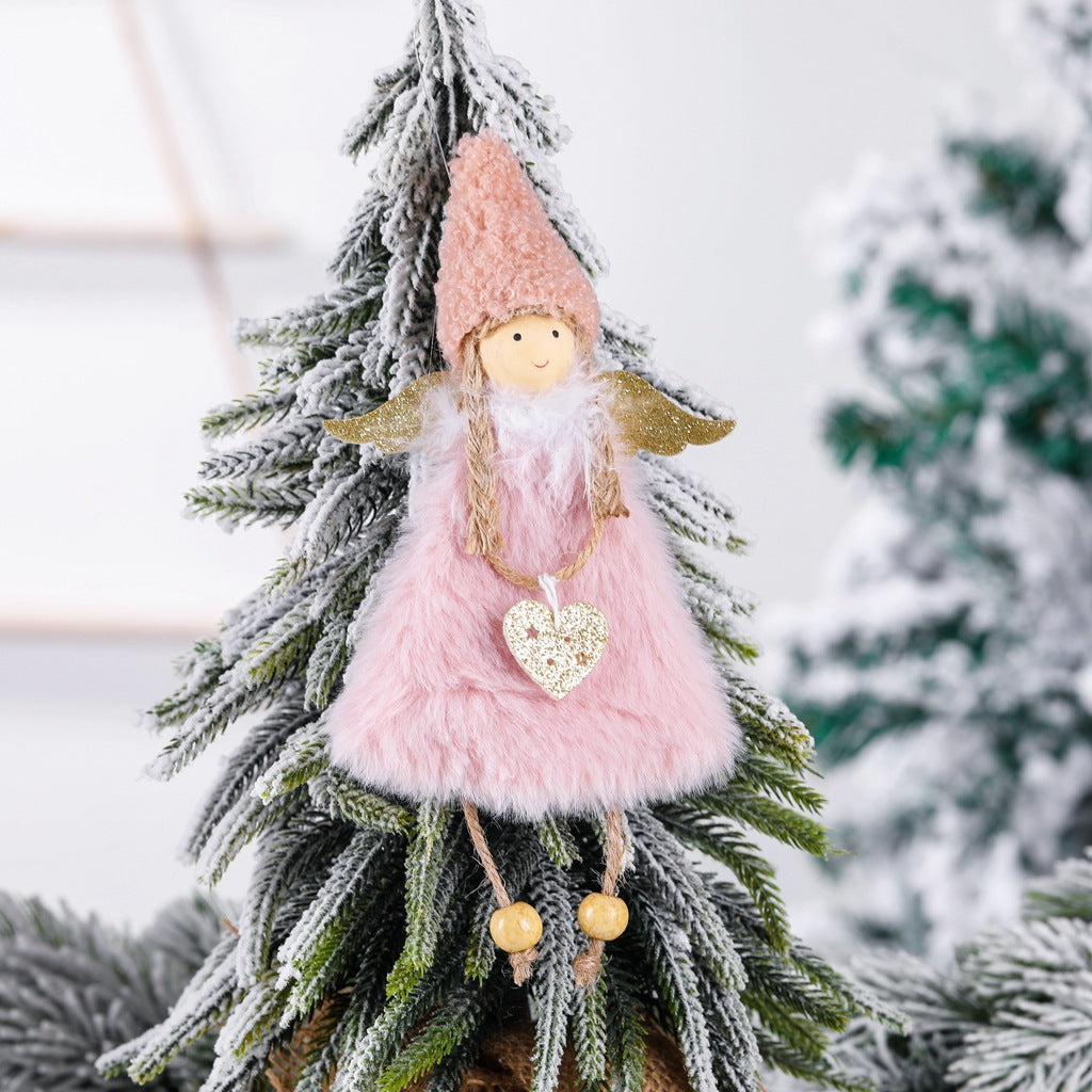 BowLift | Plush girl doll Christmas tree pendant