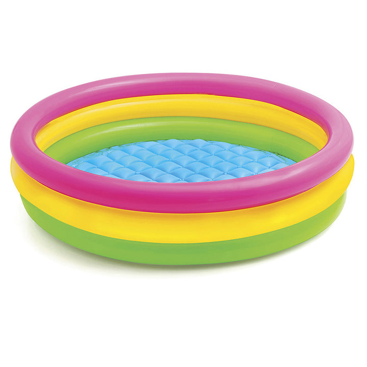 Women Inflatable Children's Pool with Cheerful Animal Motif Bowlift