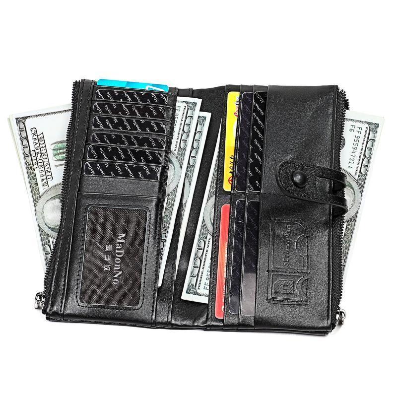 Long wallet made of genuine leather | Bowlift