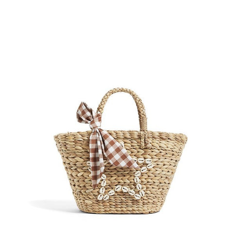 Trendy Basket Bag with Decorative Tied Belt Bowlift